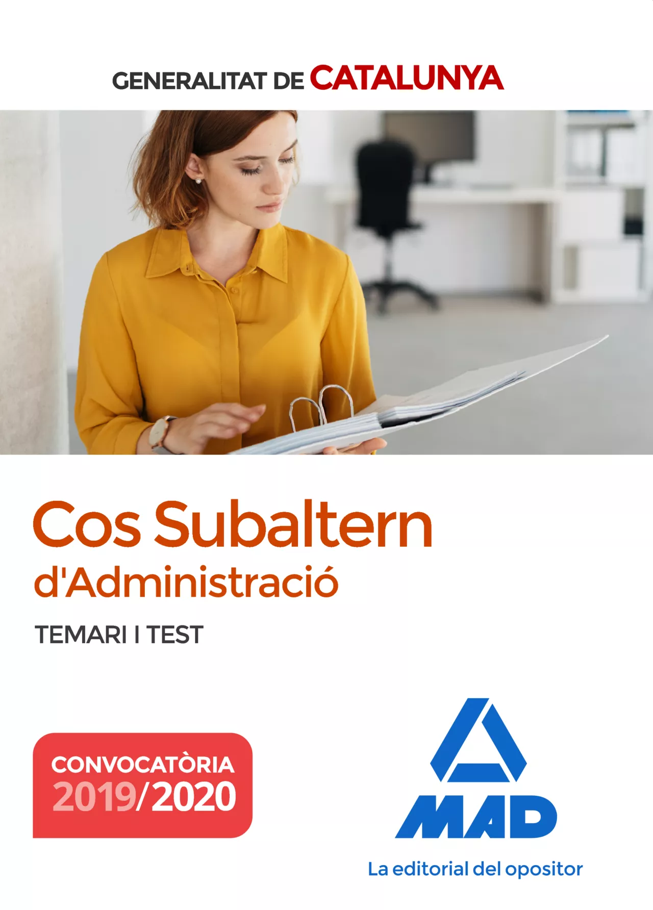 Portada del Libro Cos Subaltern Dadministració De La Generalitat De Catalunya. Temari I de Vv.Aa. - 9788414233603