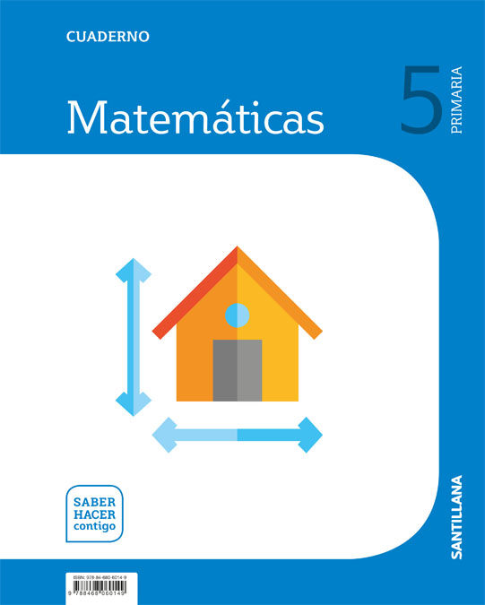 Portada del Libro Cuaderno De Matematicas 5º Primaria Saber Hacer Contigo de Vv.Aa. - 9788468060149