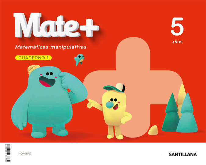 Portada del Libro Cuaderno Mate+ (5 Años). Serie Mate+ de Vv.Aa. - 9788468059075