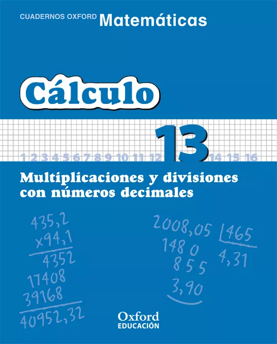 Portada del Libro Cuaderno Matematicas: Calculo 13: Multiplicaciones Y Divisiones C On N de Vv.Aa. - 9788467324372