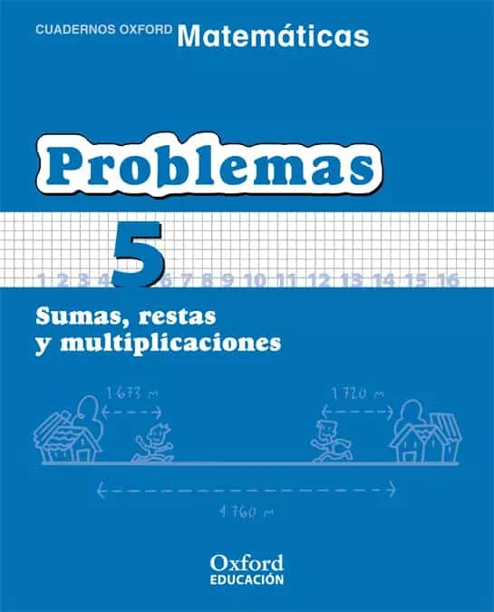 Portada del Libro Cuaderno Matematicas: Problemas 5: Sumas Restas Y Multiplicacion Es (E de Vv.Aa. - 9788467324457
