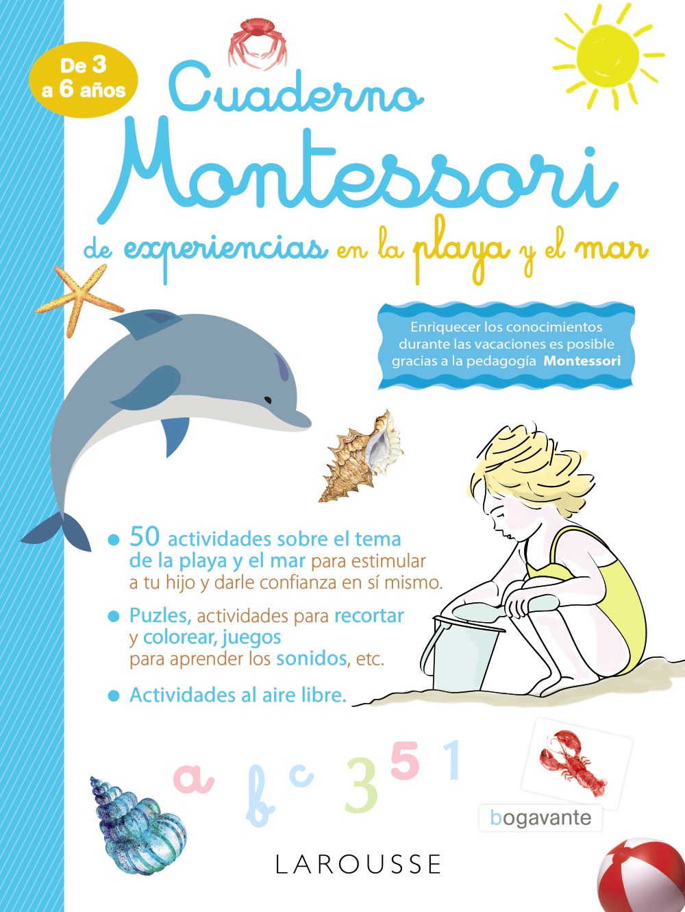Portada del Libro Cuaderno Montessori De Experiencias En La Playa Y El Mar de Vv.Aa. - 9788418100338