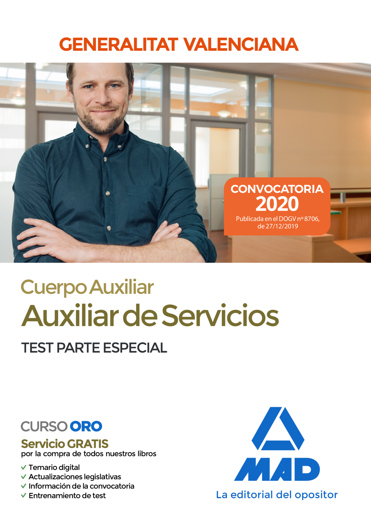 Portada del Libro Cuerpo Auxiliar De La Generalitat Valenciana (Escala Auxiliar De Servi de Vv.Aa. - 9788414235676