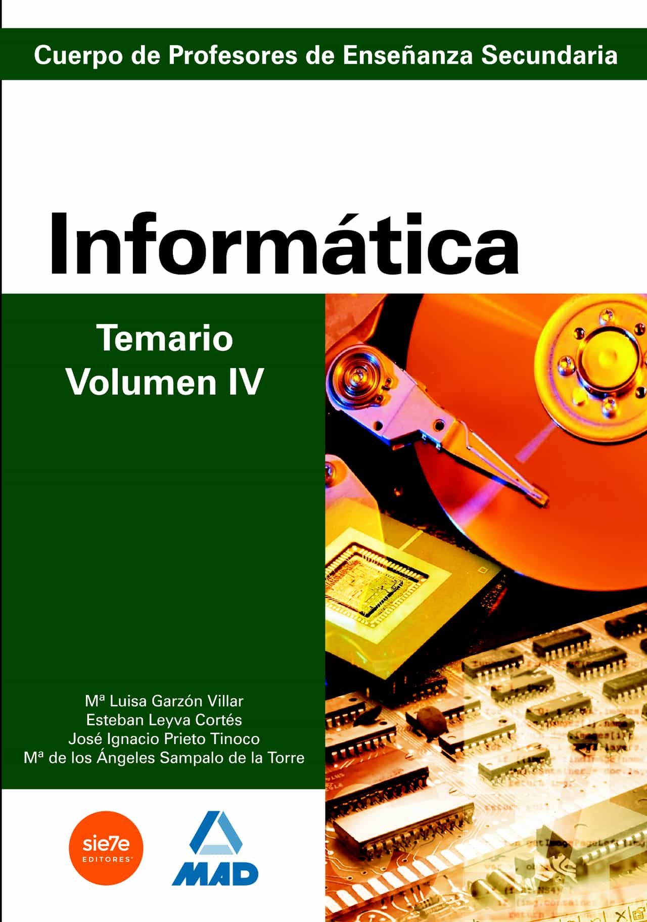 Portada del Libro Cuerpo De Profesores De Enseñanza Secundaria: Informatica: Temari O: V de Vv.Aa. - 9788466580168
