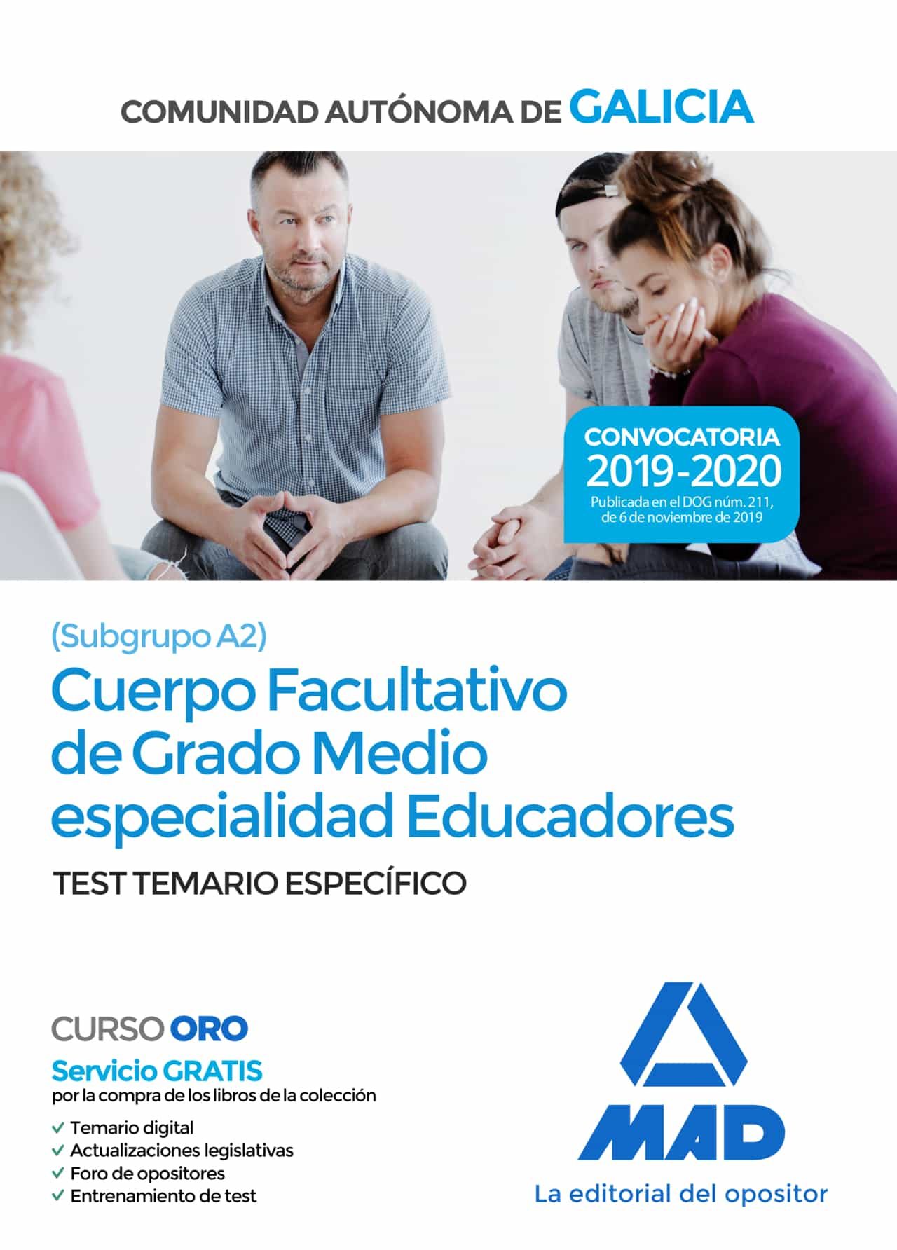Portada del Libro Cuerpo Facultativo De Grado Medio De La Comunidad Autonoma De Galicia de Vv.Aa. - 9788414236727