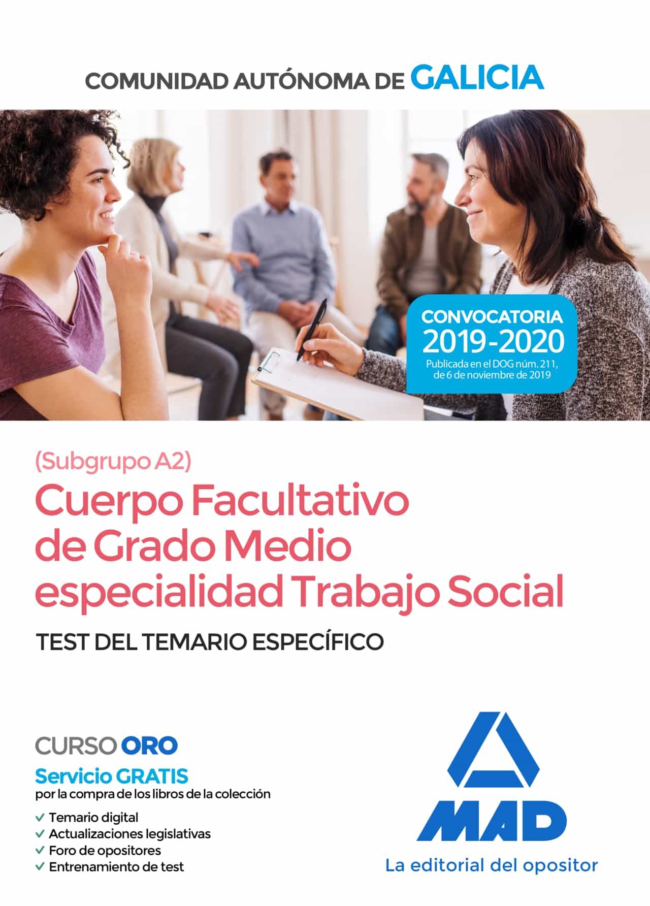 Portada del Libro Cuerpo Facultativo De Grado Medio De La Comunidad Autonoma De Galicia de Vv.Aa. - 9788414236765