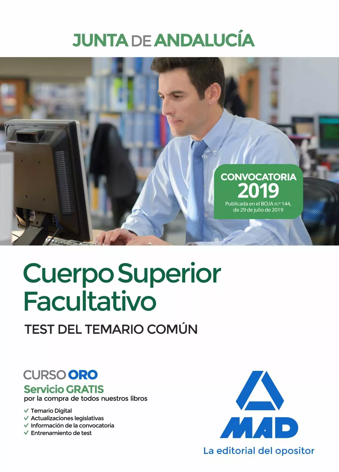 Portada del Libro Cuerpo Superior Facultativo De La Junta De Andalucía. Test Del Temario de Vv.Aa. - 9788414231487