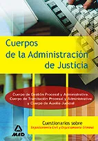 Portada del Libro Cuerpos De La Administracion De Justicia: Cuestionarios Sobre Enj Uici de Vv.Aa. - 9788466559034