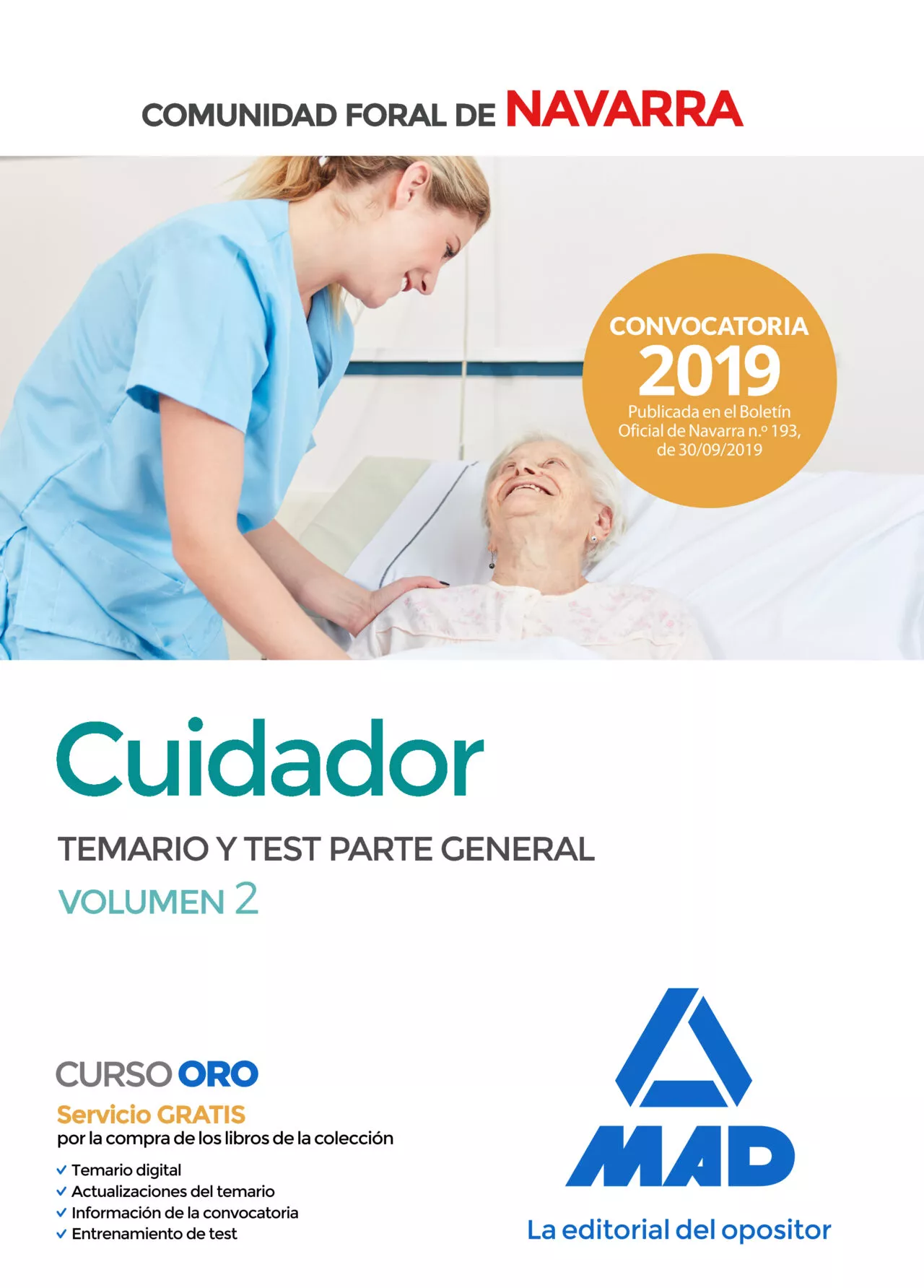 Portada del Libro Cuidador De La Administracion De La Comunidad Foral De Navarra. Temari de Vv.Aa. - 9788414232422