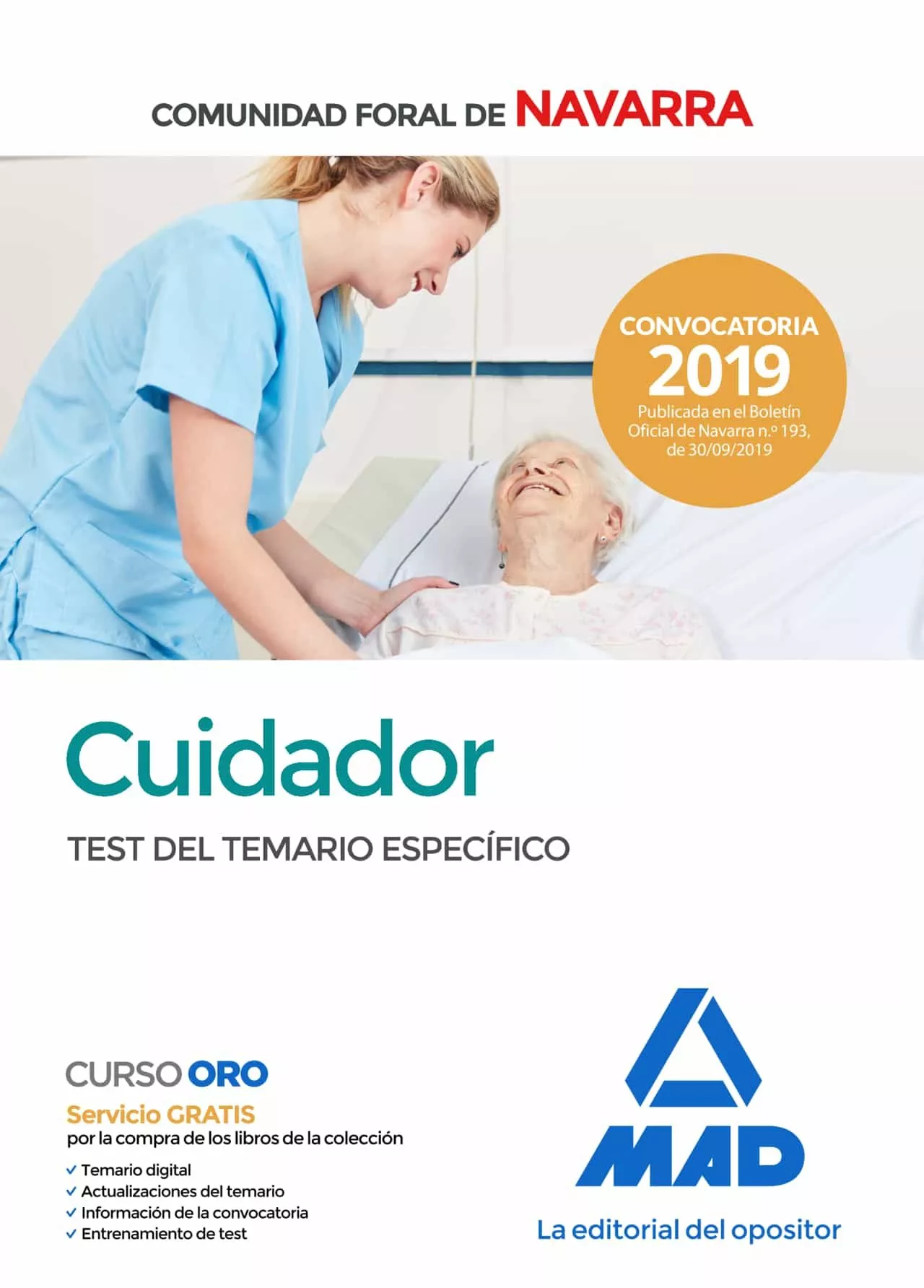 Portada del Libro Cuidador De La Administracion De La Comunidad Foral De Navarra. Test D de Vv.Aa. - 9788414232736