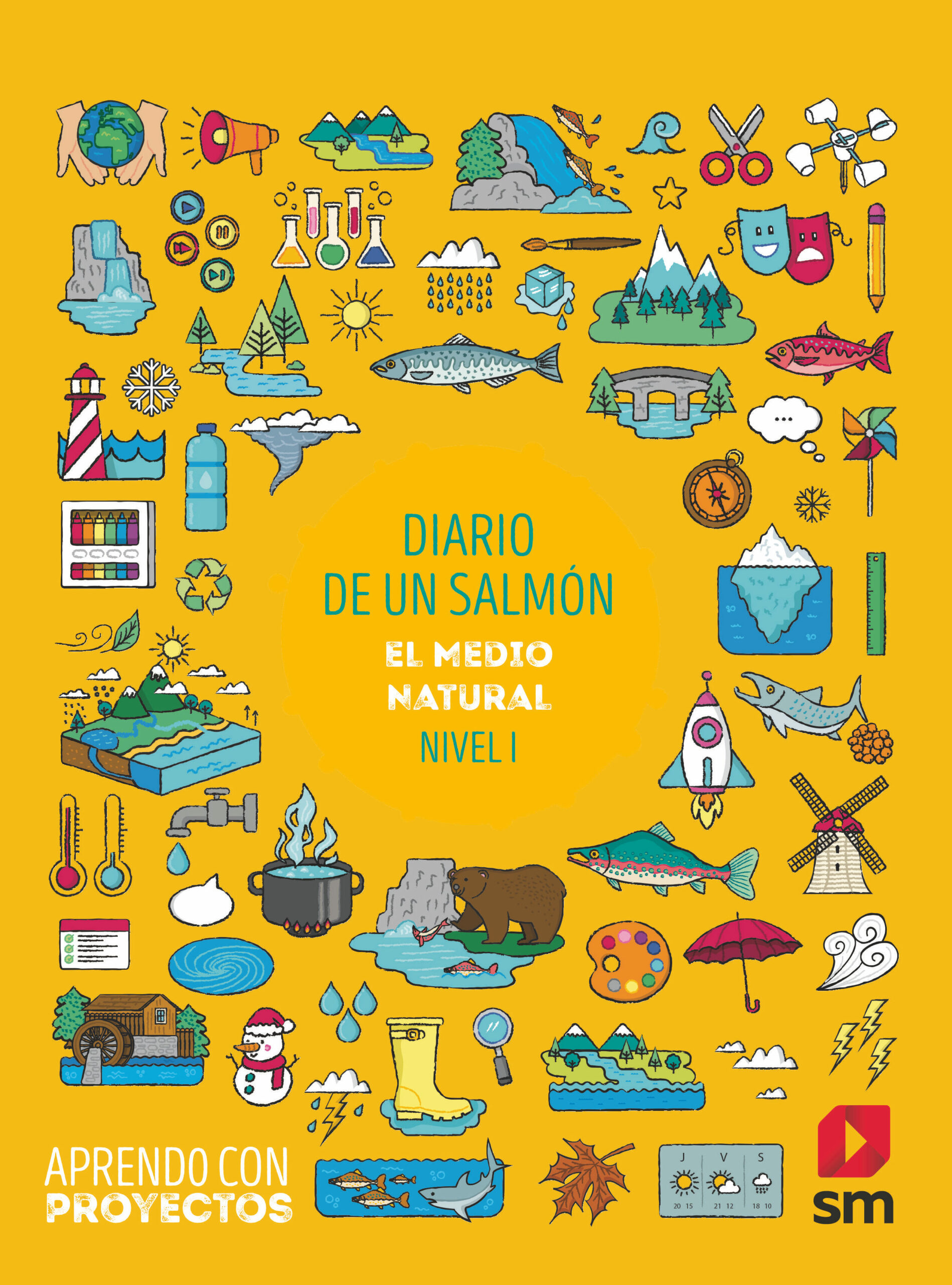 Portada del Libro Diario De Un Salmon 1º Educacion Primaria Aprendo Con Proyectos Ed 202 de Vv.Aa. - 9788413183459