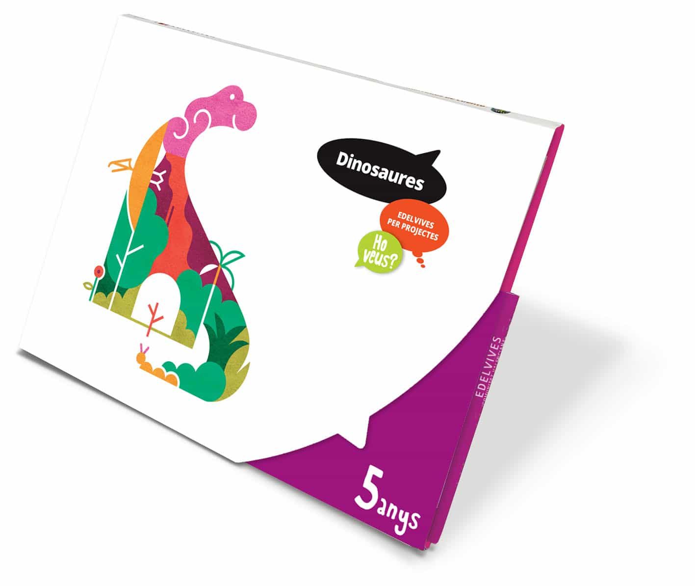 Portada del Libro Dinosaures 5 Anys Projectes Ho Veus? (Comunitat Valenciana) 2020 de Vv.Aa. - 9788414029039