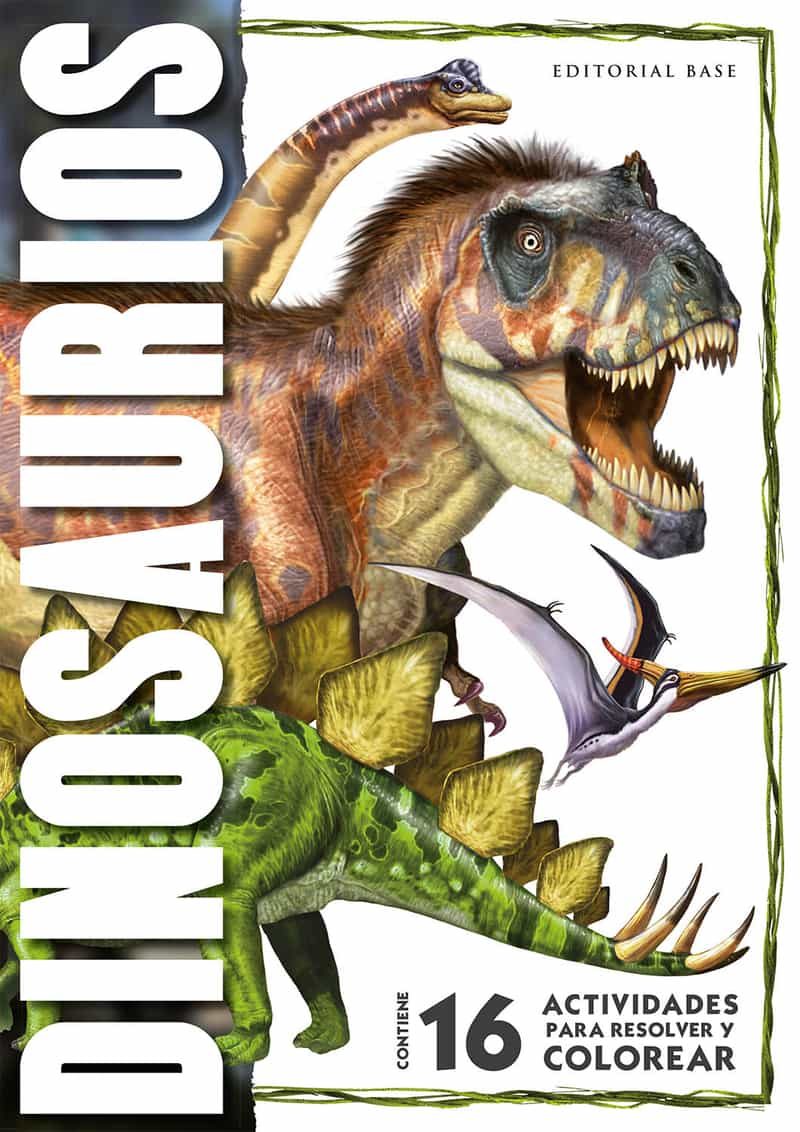 Portada del Libro Dinosaurios: 16 Actividades Para Resolver Y Colorear de Vv.Aa. - 9788417760601