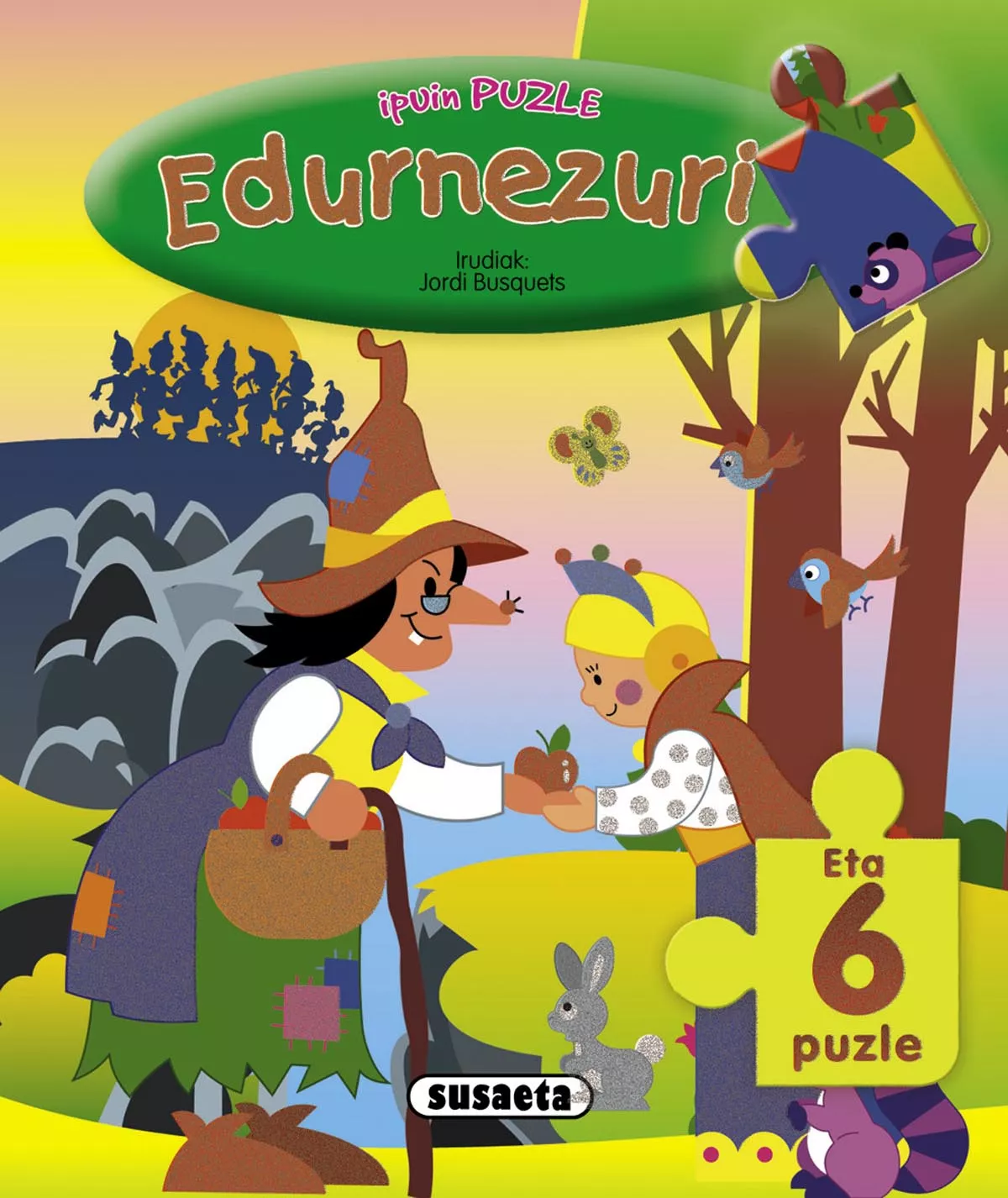 Portada del Libro Edurnezuri (Ipuinak Eta Puzzleak) de Vv.Aa. - 9788430549139