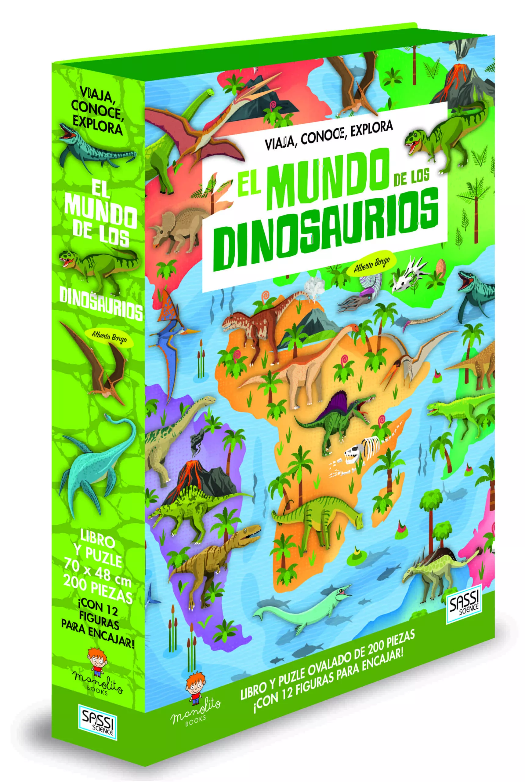 Portada del Libro El Mundo De Los Dinosaurios:Viaja Conoce Explora de Vv.Aa. - 9788417299552