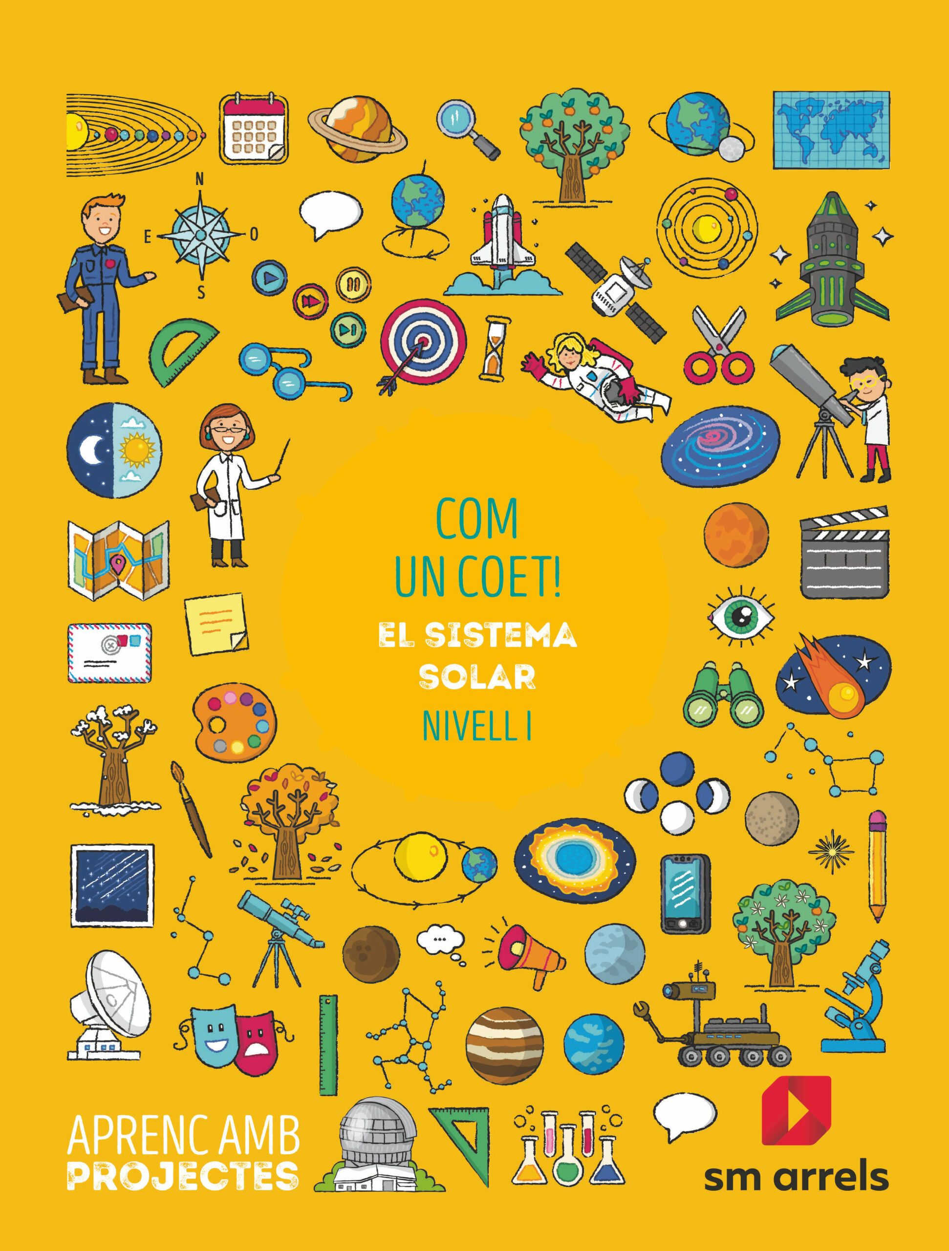 Portada del Libro El Sistema Solar 1º Educacion Primaria Aprendo Con Proyectos Ed 2020 V de Vv.Aa. - 9788413184135