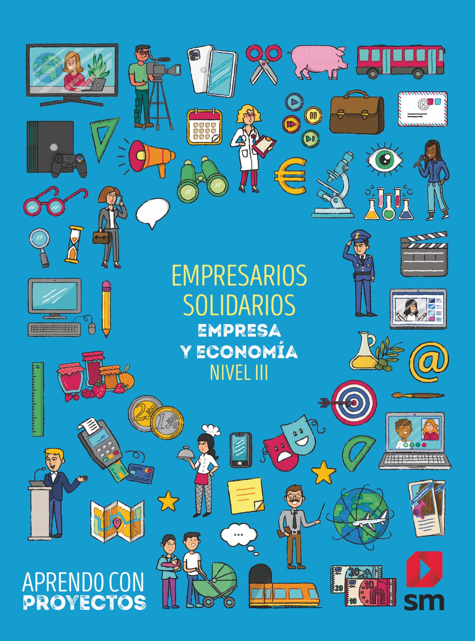 Portada del Libro Emprendedores Solidarios 5º Educacion Primaria Aprendo Con Proyectos E de Vv.Aa. - 9788413183695