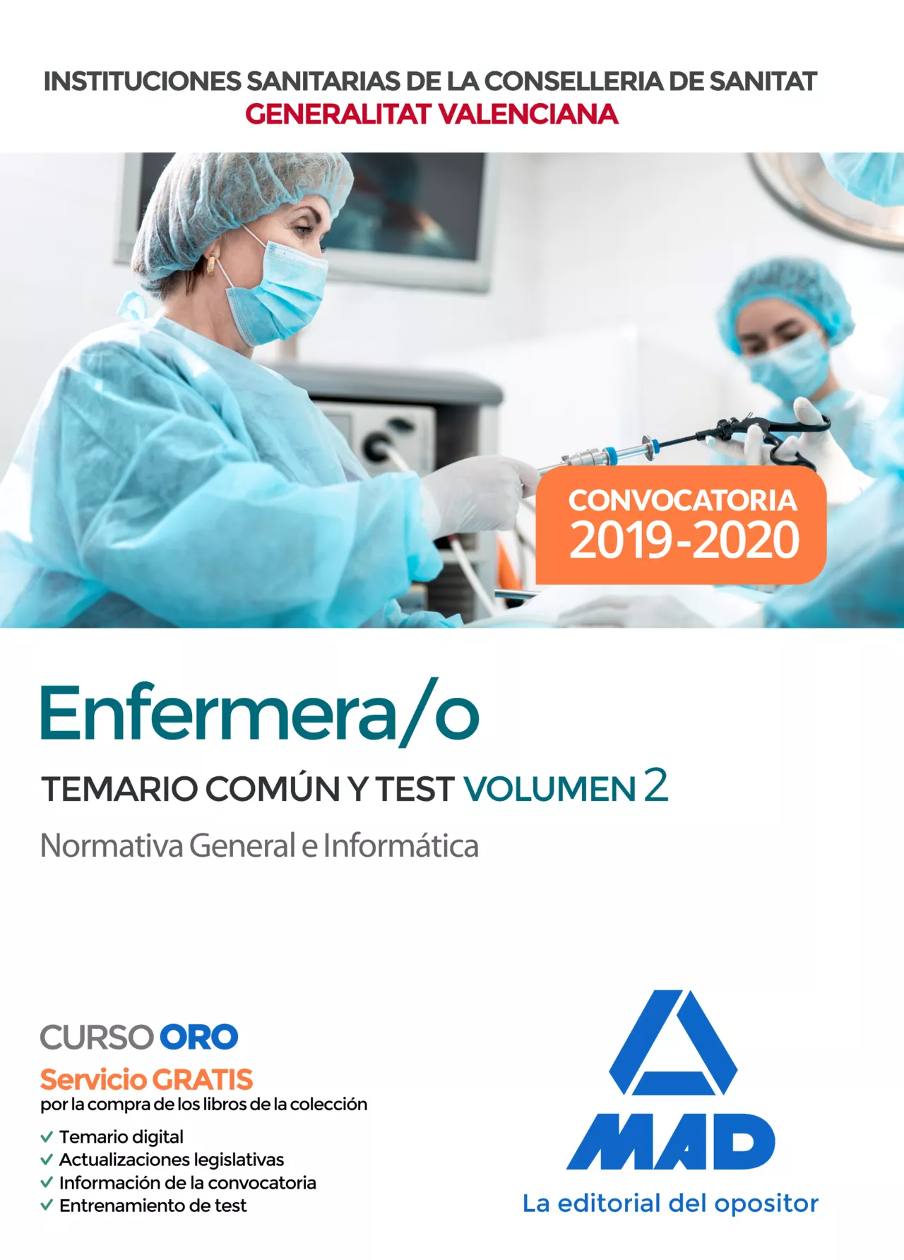 Portada del Libro Enfermera/O De Instituciones Sanitarias De La Conselleria De Sanitat D de Vv.Aa. - 9788414233108