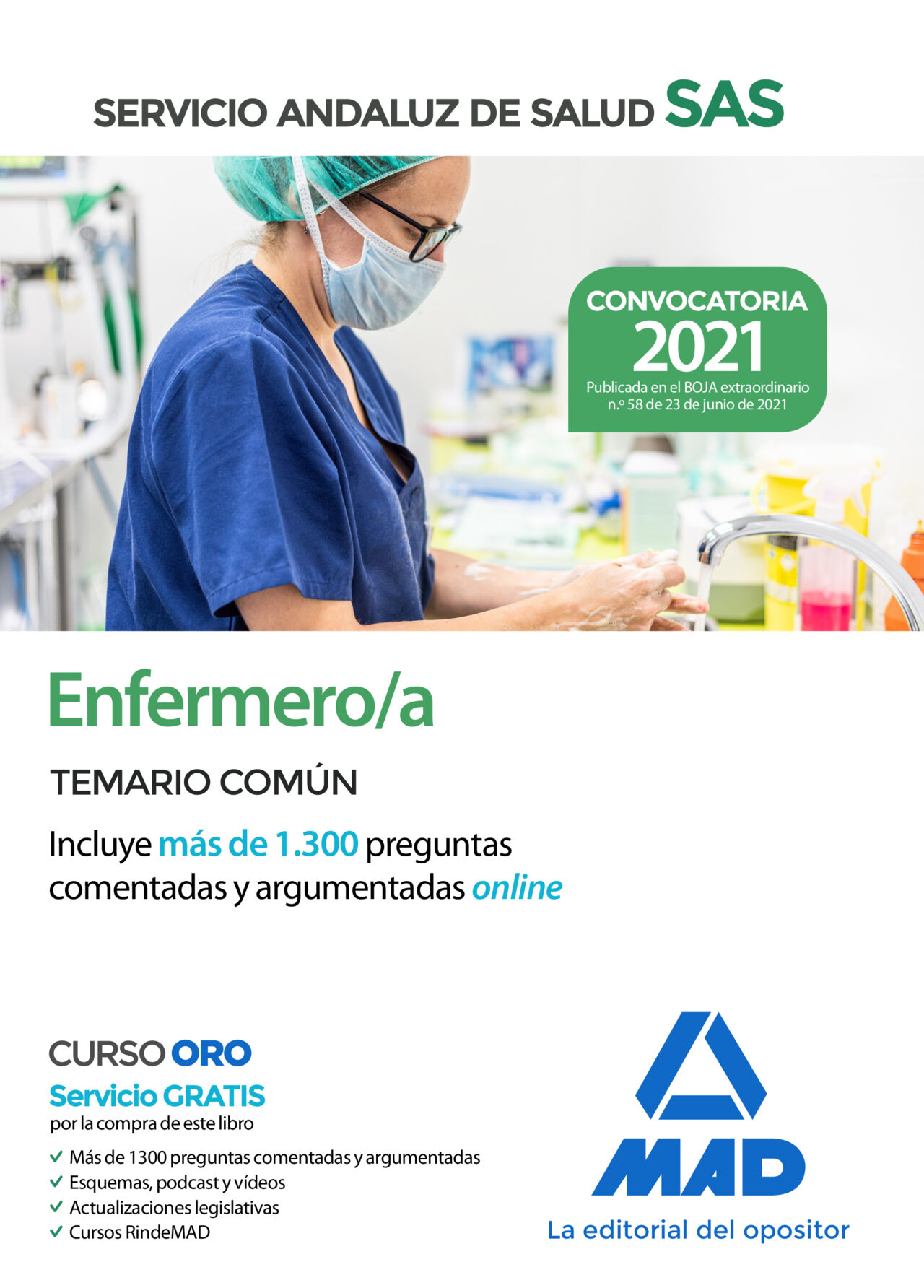 Portada del Libro Enfermero/A Del Servicio Andaluz De Salud. Temario Común de Vv.Aa. - 9788414237618