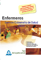 Portada del Libro Enfermeros Del Servicio Extremeño De Salud (Ses): Test De La Part E Co de Vv.Aa. - 9788466577533