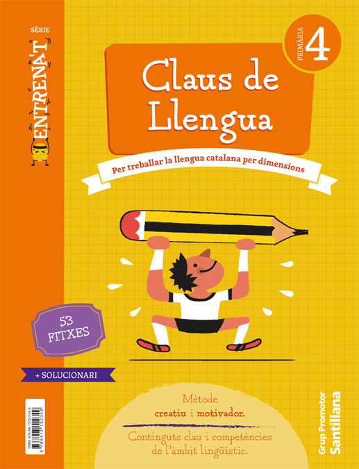 Portada del Libro Entrenat. Quadern Llengua 4º Primaria de Vv.Aa. - 9788413152349