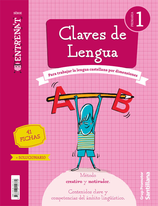 Portada del Libro Entrenate. Cuaderno Claves De Lengua 1º Primaria (Cataluña) de Vv.Aa. - 9788413152370