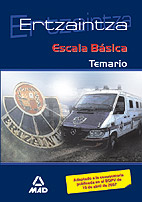 Portada del Libro Ertzaintza Escala Basica: Temario de Vv.Aa. - 9788466573429