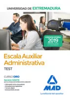 Portada del Libro Escala Auxiliar Administrativa De La Universidad De Extremadura. Test de Vv.Aa. - 9788414231821