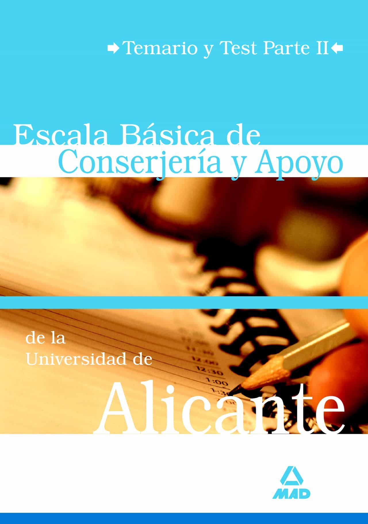 Portada del Libro Escala Basica De Consejeria Y Apoyo De La Universidad De Alicante . Te de Vv.Aa. - 9788466574143