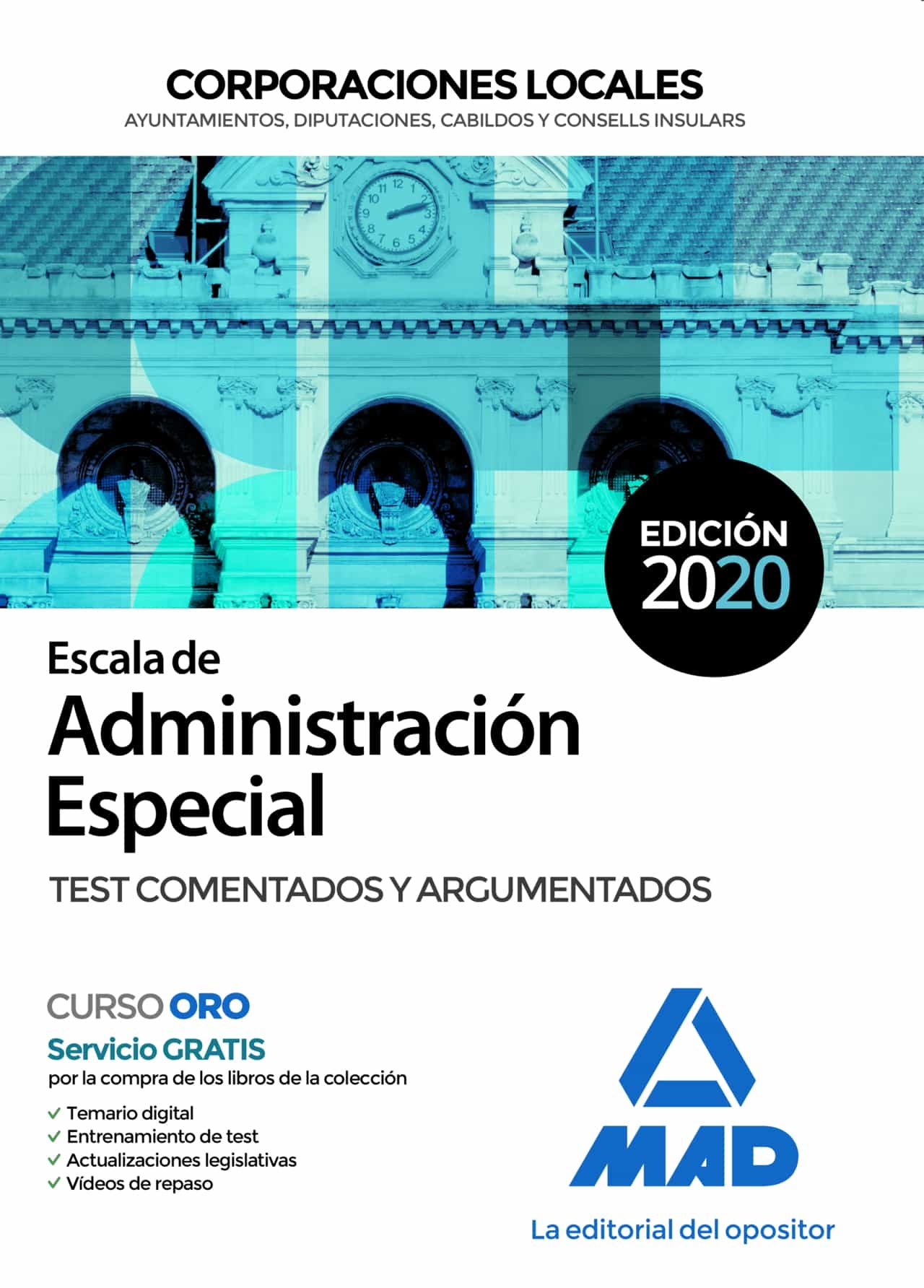 Portada del Libro Escala De Administracion Especial De Corporaciones Locales. Test Comen de Vv.Aa. - 9788414236574