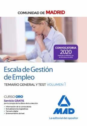 Portada del Libro Escala De Gestión De Empleo De La Comunidad De Madrid. Temario General de Vv.Aa. - 9788414236208