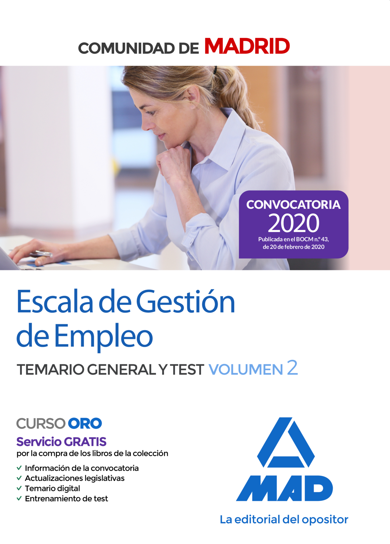 Portada del Libro Escala De Gestion De Empleo De La Comunidad De Madrid. Temario General de Vv.Aa. - 9788414236215