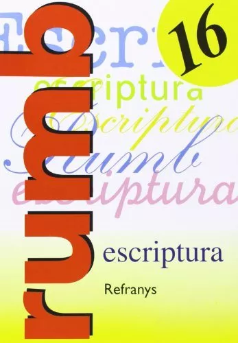 Portada del Libro Escritura Rumbo 2000 Nº 16 Refranys de Vv.Aa. - 9788486545246
