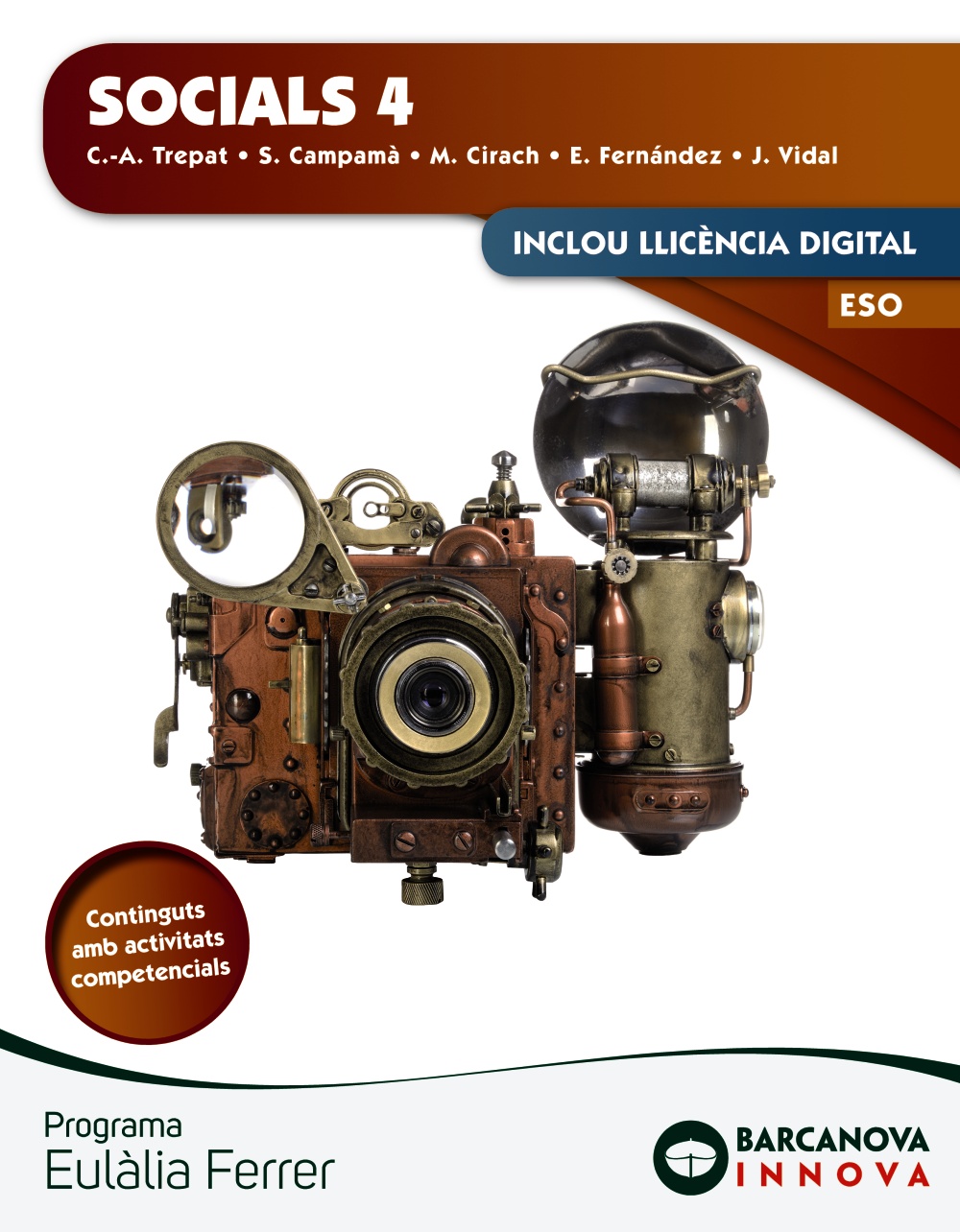Portada del Libro Eulàlia Ferrer 4º Eso. Socials Innova (Catalunya) de Vv.Aa. - 9788448951450