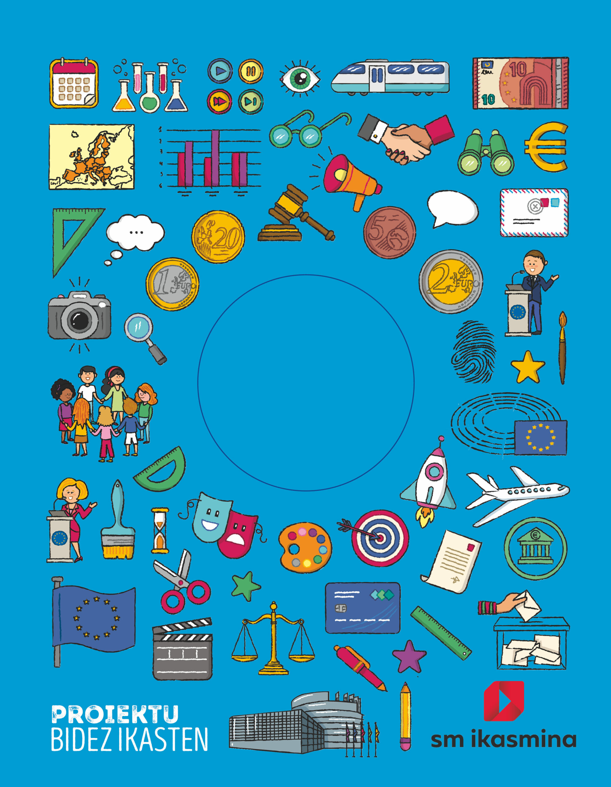 Portada del Libro Euromisioa 5º Educacion Primaria Aprendo Con Proyectos Ed 2020 Euskera de Vv.Aa. - 9788498557671