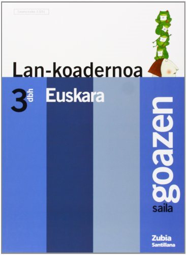 Portada del Libro Euskara Dbh3: Lan Koadernoa (Goazen Saila) de Vv.Aa. - 9788481473254