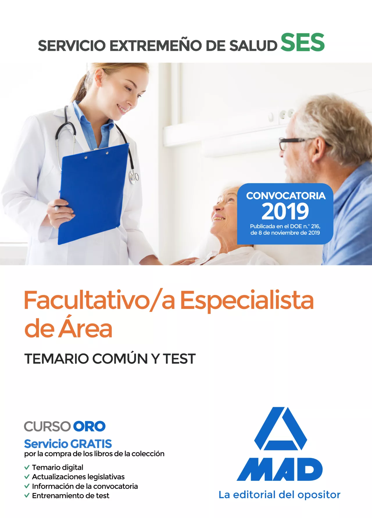 Portada del Libro Facultativo/A Especialista De Area Del Servicio Extremeño De Salud (Se de Vv.Aa. - 9788414233306