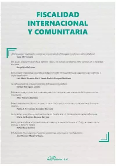 Portada del Libro Fiscalidad Internacional Y Comunitaria de Vv.Aa. - 9788413244631