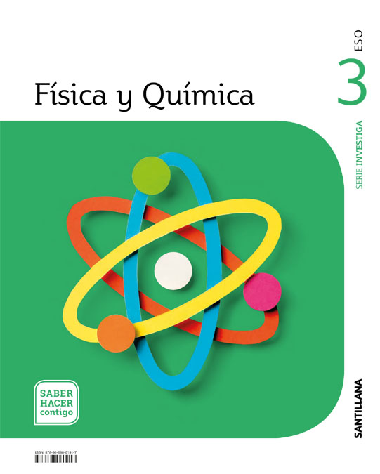 Portada del Libro Fisica Y Quimica 3º Eso Investiga Saber Hacer Contigo de Vv.Aa. - 9788468061917