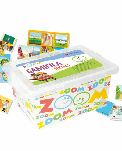 Portada del Libro Gamificasocials 1º Educacio Primaria. Illes Balears (P. Zoom) de Vv.Aa. - 9788468256511