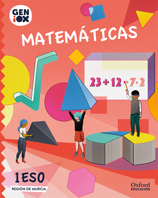 Portada del Libro Geniox Matemáticas 1º Eso (Murcia) de Vv.Aa. - 9780190537265