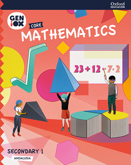 Portada del Libro Geniox Math 1º Eso Studens Book Core (Andalucía) de Vv.Aa. - 9780190536459