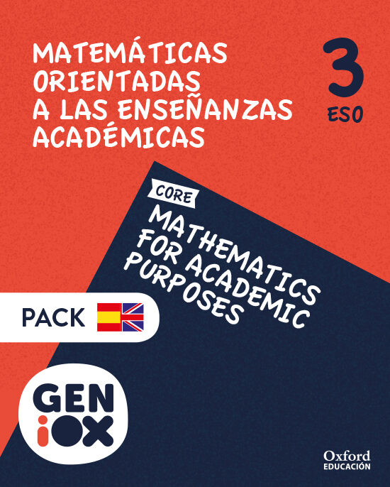 Portada del Libro Geniox Math Academic 3º Eso Pack Bilingüe (Andalucía) de Vv.Aa. - 9780190536558