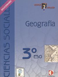 Portada del Libro Geografia 3º Eso. Solucionario de Vv.Aa. - 9788496547414