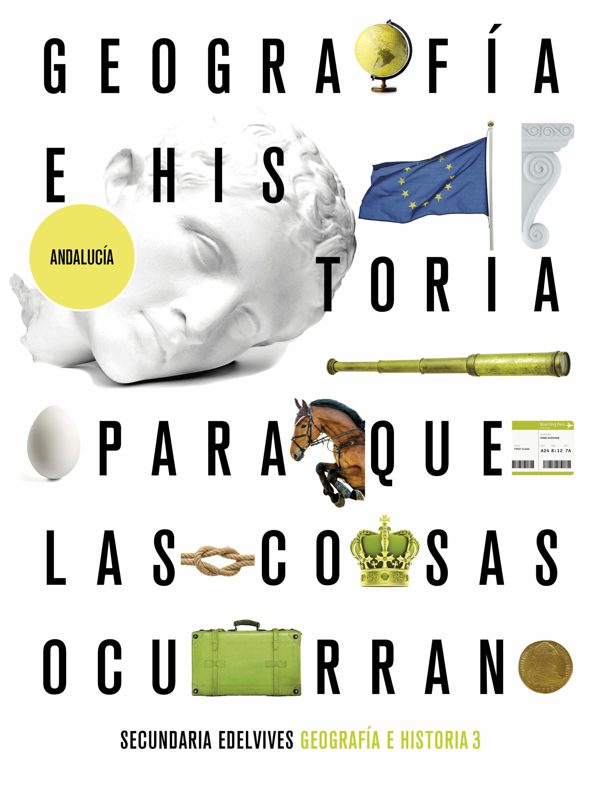 Portada del Libro Geografía E Historia 3º Eso 2020 Andalucia de Vv.Aa. - 9788414026359