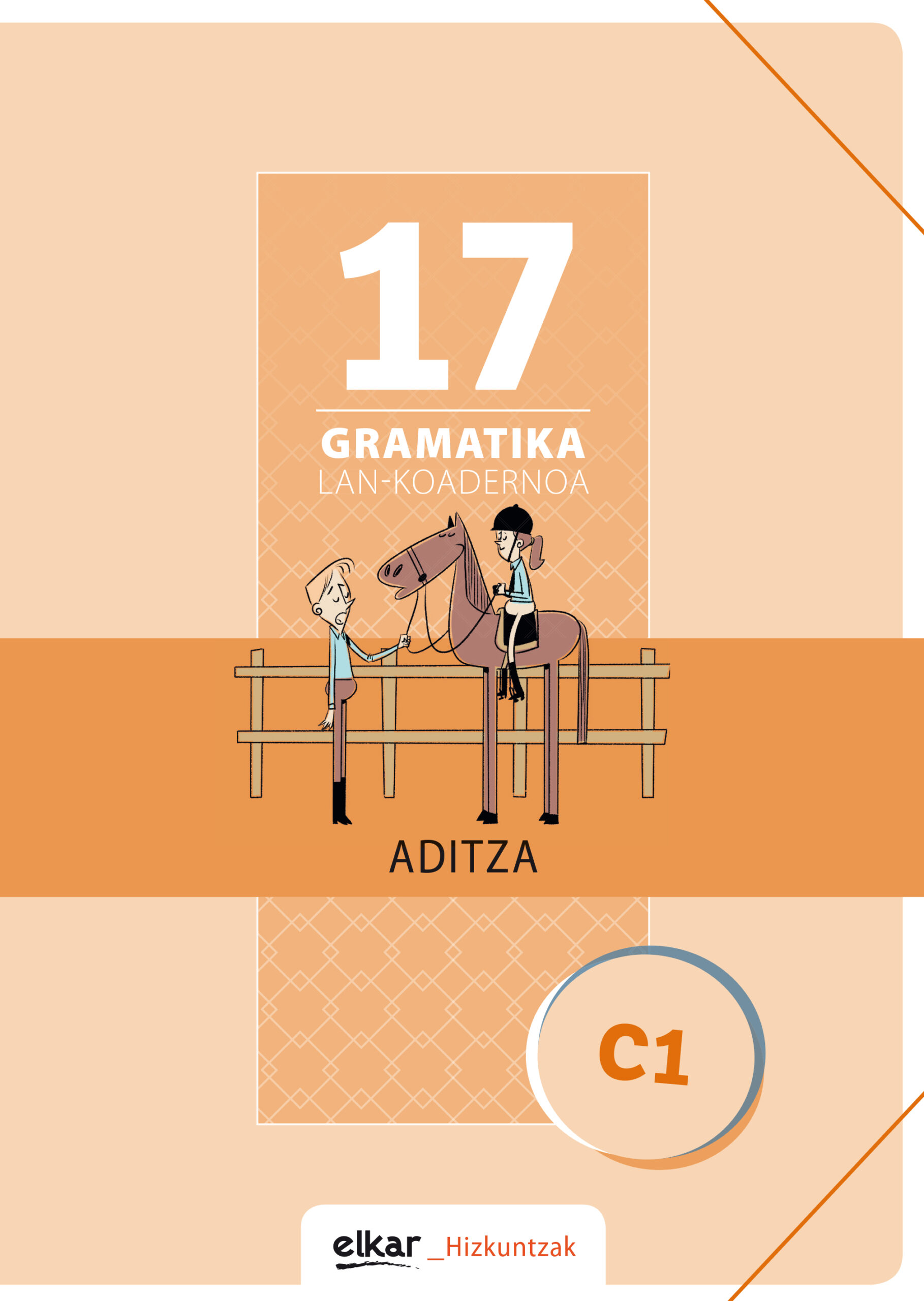 Portada del Libro Gramatika Lan-Koadernoa 17 (C1) Aditza de Vv.Aa. - 9788490272015