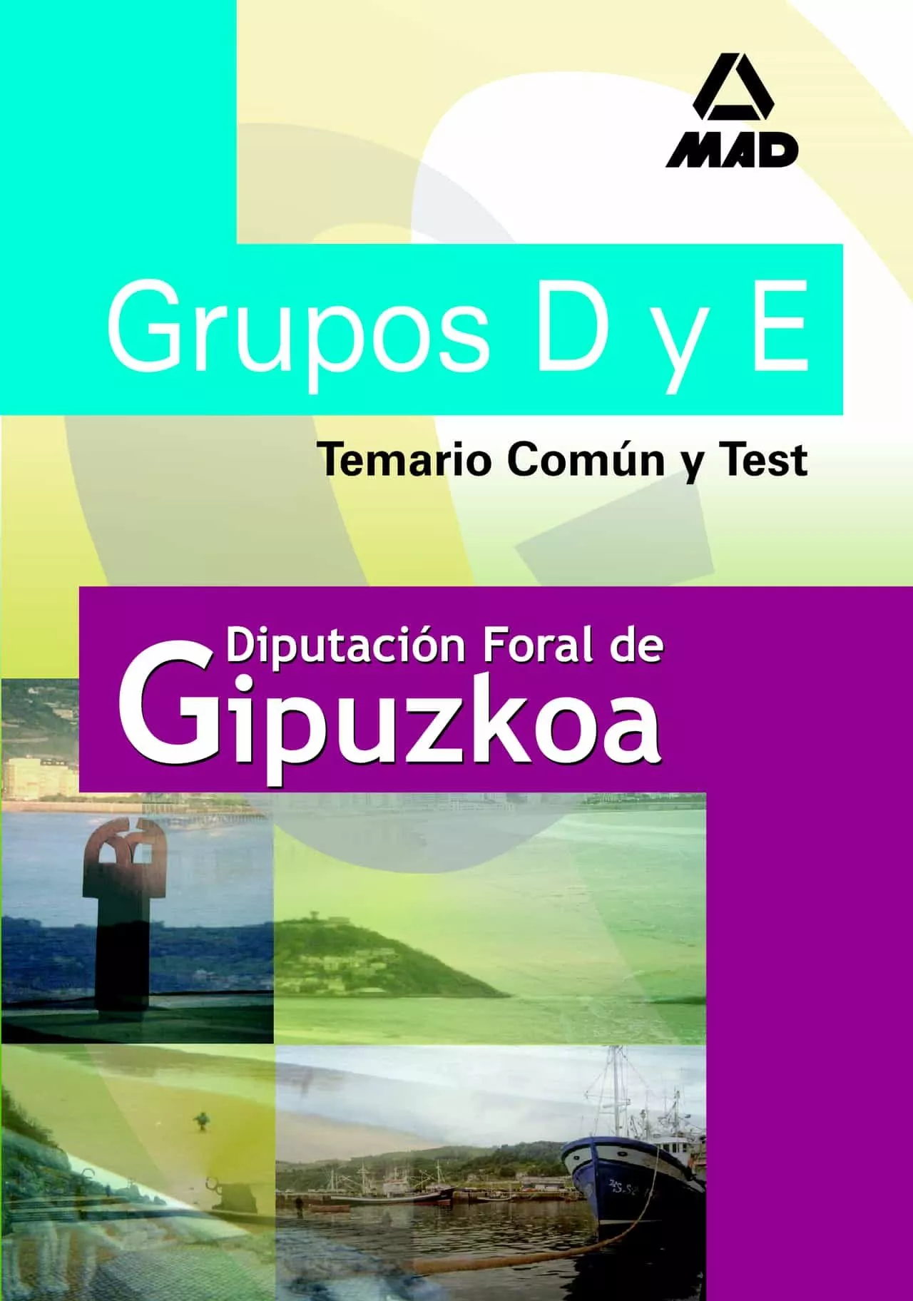 Portada del Libro Grupos D Y E De La Diputacion De Guipuzcoa: Temario Comun Y Test de Vv.Aa. - 9788466558440