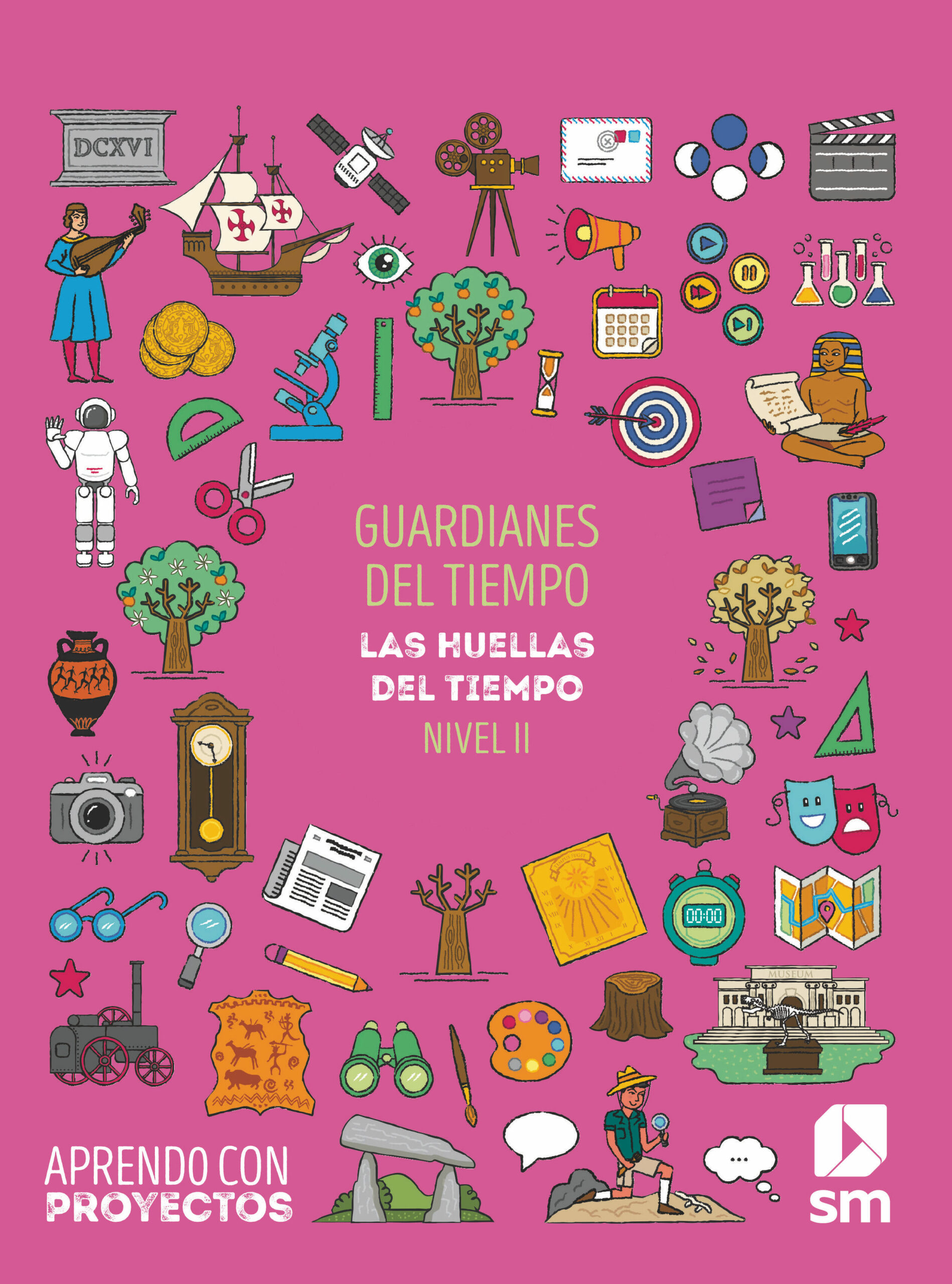 Portada del Libro Guardianes Del Tiempo 3º Educacion Primaria Aprendo Con Proyectos Ed 2 de Vv.Aa. - 9788413183466