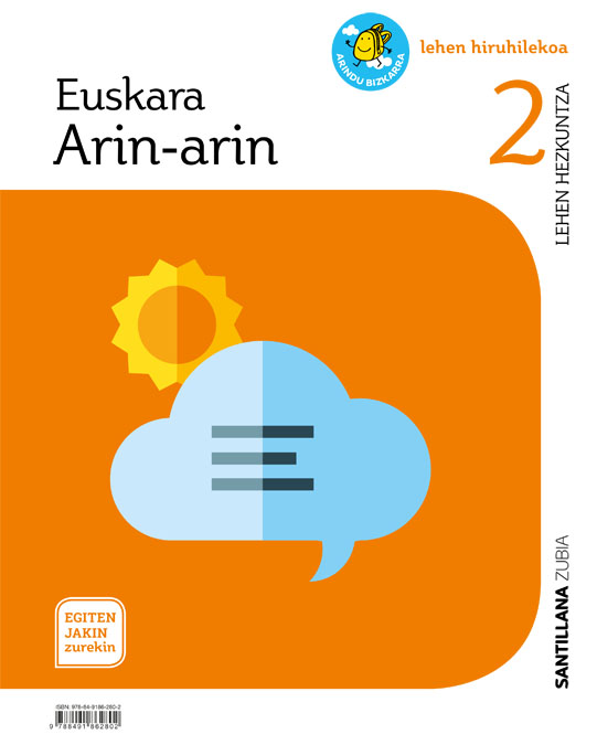 Portada del Libro Hizkuntza Primeros Pasos 2º Primaria (Lengua) Saber Hacer Contigo de Vv.Aa. - 9788491862802