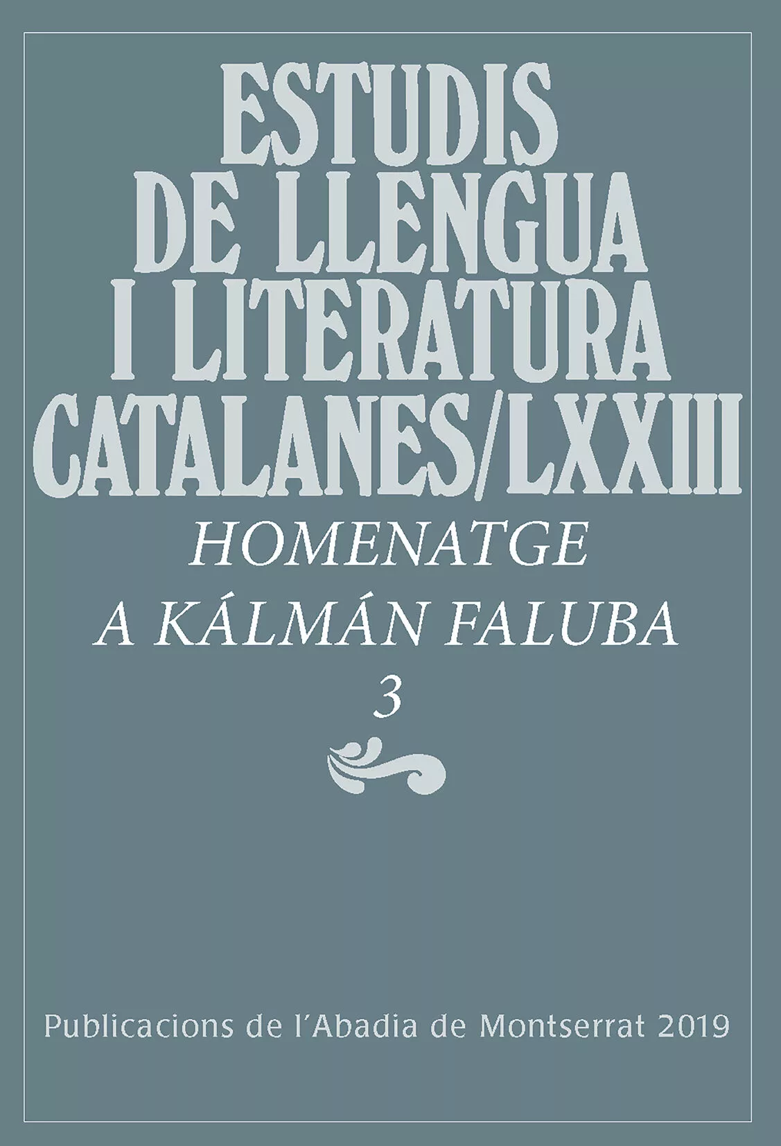 Portada del Libro Homenatge A Kálmán Faluba 3 de Vv.Aa. - 9788491910688